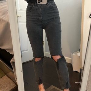 ASOS high rise farleigh slim mom jeans